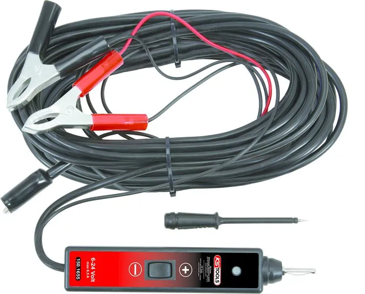 Lampe de test de fonction KS Tools 6-24 V DC avec câble de 25 mètres 150.1655 acquérir à bas prix