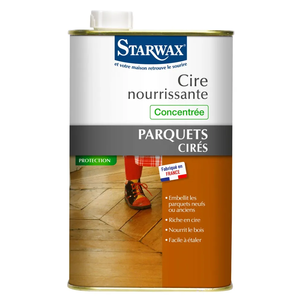CIRE POUR PARQUETS CIRÉS 1L STARWAX compatible avec tous les réservoirs
