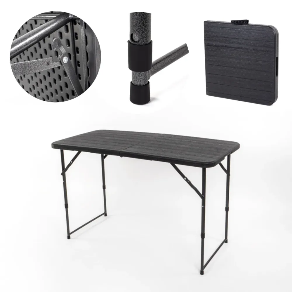 Campingtisch Aisé Wood Klapptisch 180x60 Tisch klappbar avec câbles de connexion