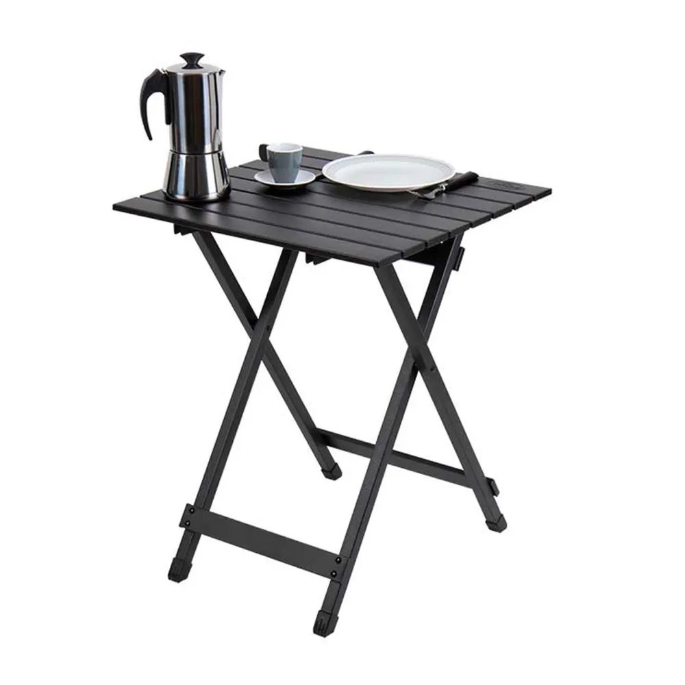 Klapptisch Aluminium Simple Black 50x50x64 cm Campingtisch Beistelltisch Camping