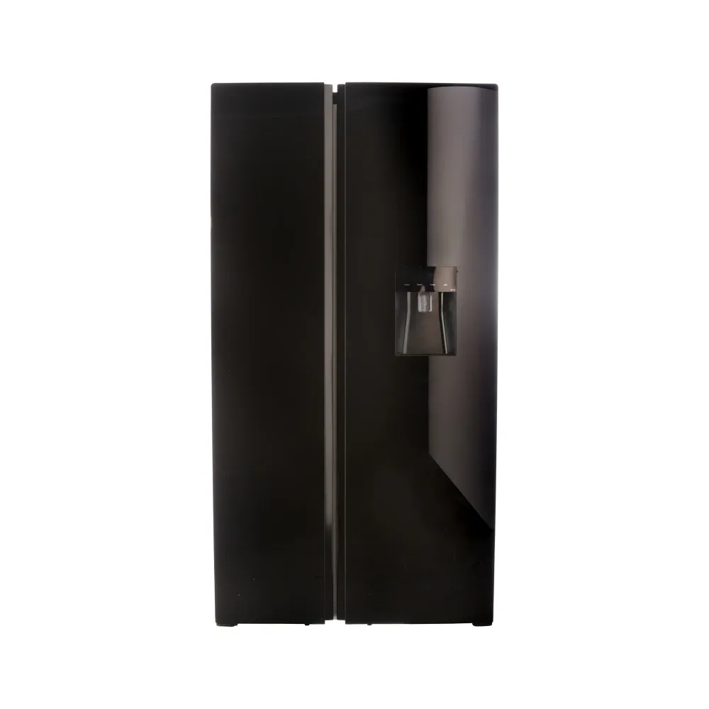 Defy 496Lt Black En cristal Side Side Fridge Black