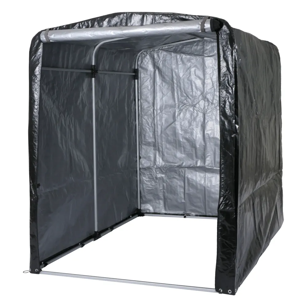 Garage à vélos en aluminium protection uv étanche 201 x 157 x 201 cm anthracite 04_0006953