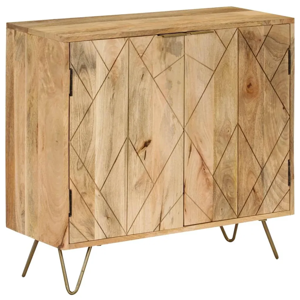 Buffet bahut armoire console meuble de rangement bois de manguier massif 80 cm 4402048