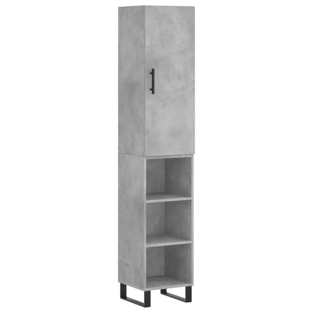 Buffet bahut commode armoire meuble de rangement organisateur cuisine salle de séjour salon haut 34,5 x 34 x 180 cm bois d...