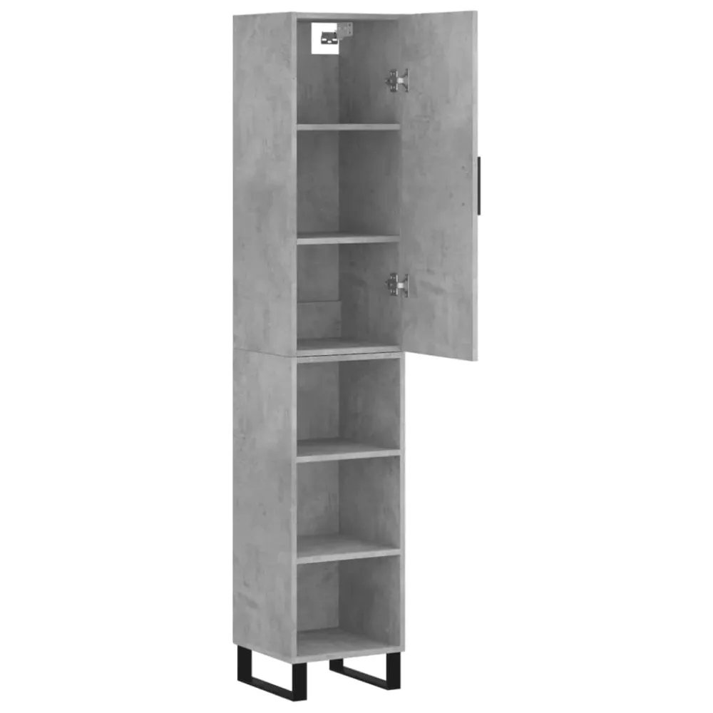 Buffet bahut commode armoire meuble de rangement organisateur cuisine salle de séjour salon haut 34,5 x 34 x 180 cm bois d...