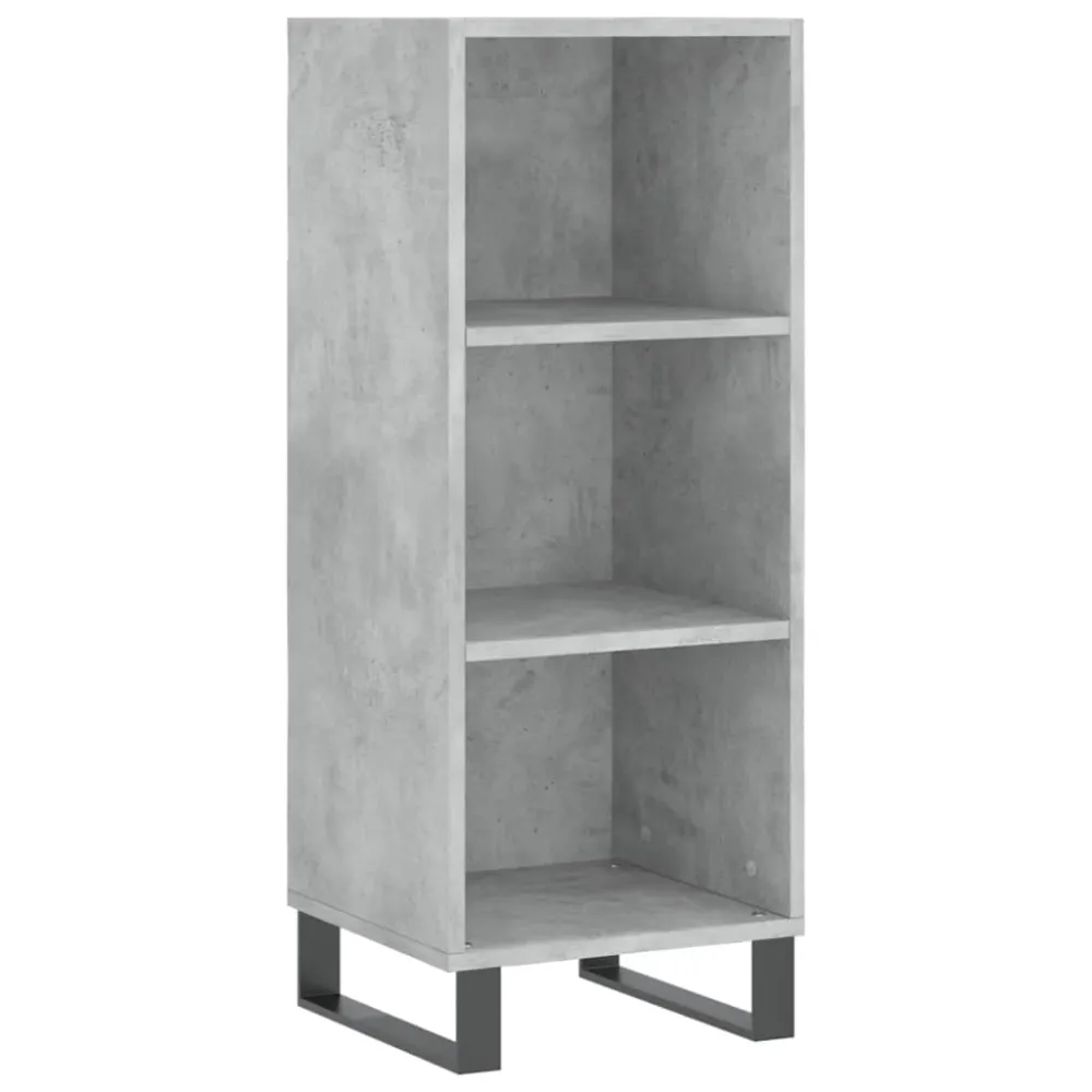 Buffet bahut commode armoire meuble de rangement organisateur cuisine salle de séjour salon haut 34,5 x 34 x 180 cm bois d...