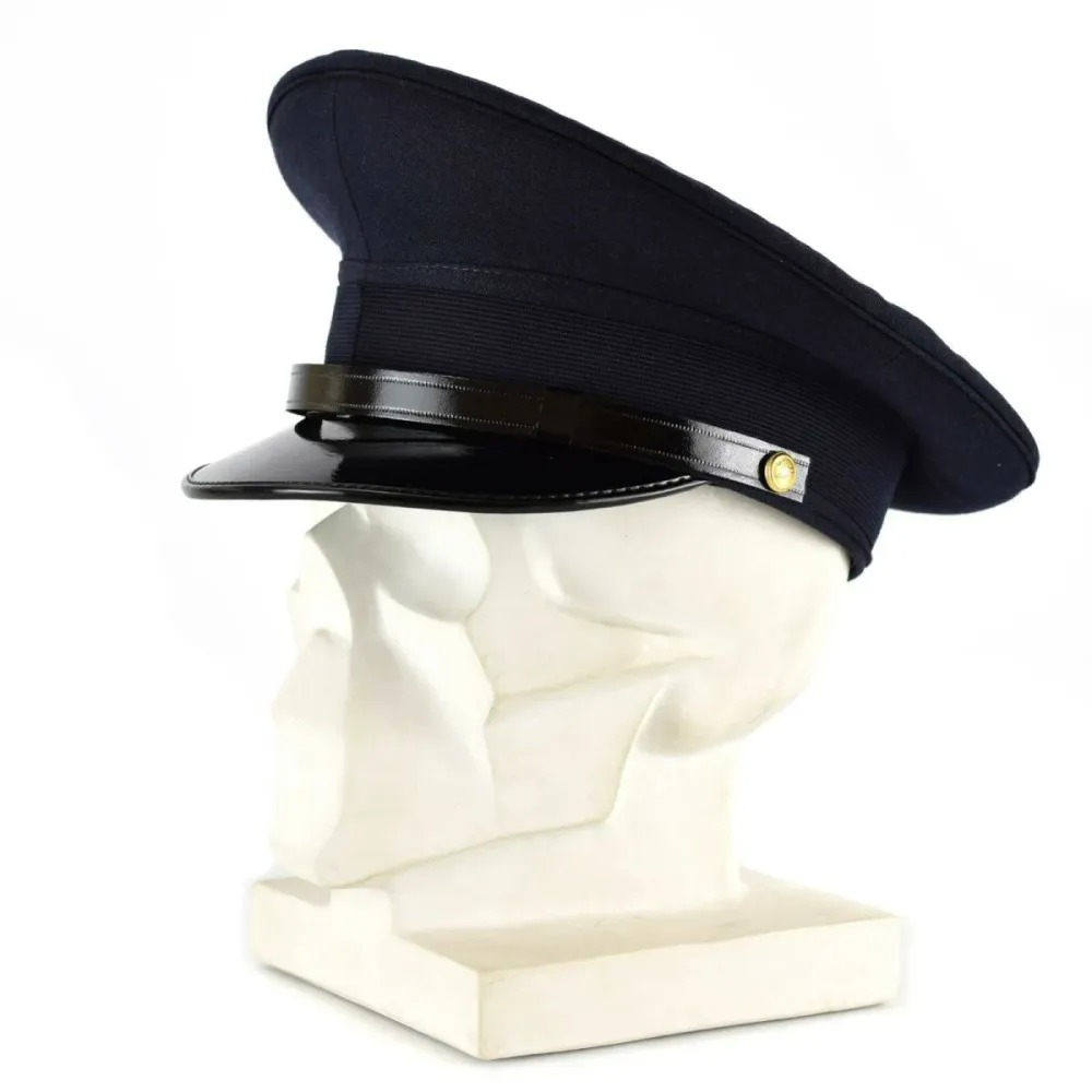 Casquette à visière de l'armée italienne pur Casquette militaire de l'armée de l'air bleue
