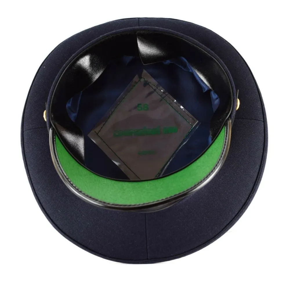 Casquette à visière de l'armée italienne pur Casquette militaire de l'armée de l'air bleue