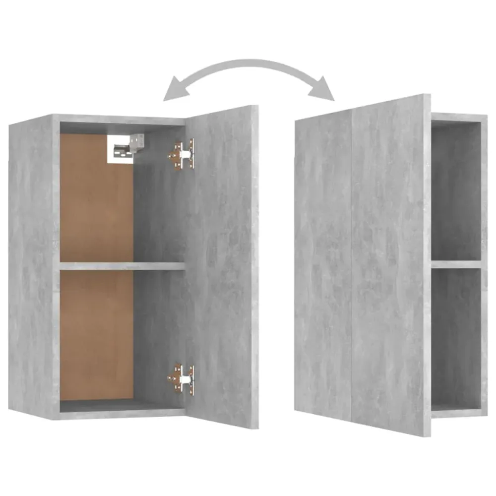 Ensemble de meubles armoire buffet TV télévision salon chambre séjour 8 pièces bois d'ingénierie gris 02_0025254