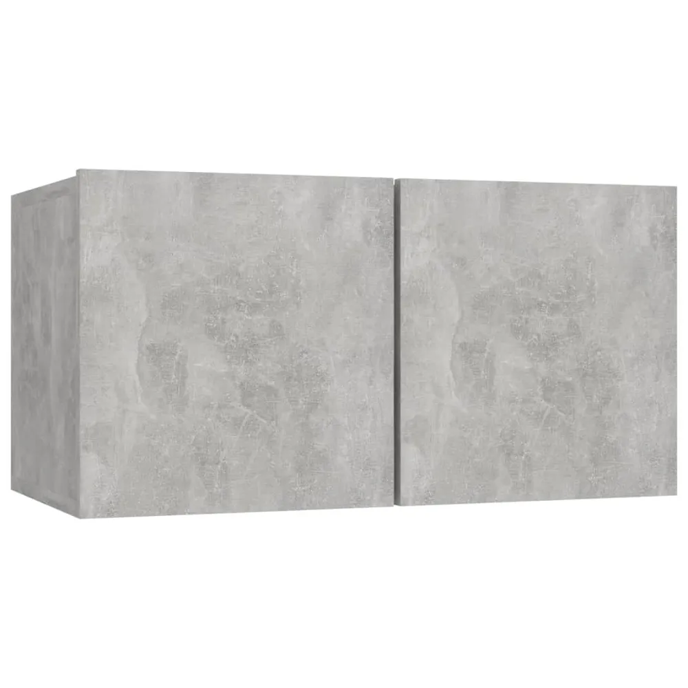Ensemble de meubles armoire buffet TV télévision salon chambre séjour 8 pièces bois d'ingénierie gris 02_0025246