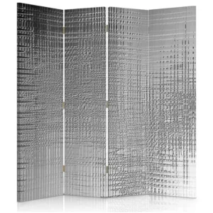 Paravent efekt folii 4 volets - 145 x 180 cm - 2 faces R° V° + rotation 360°
