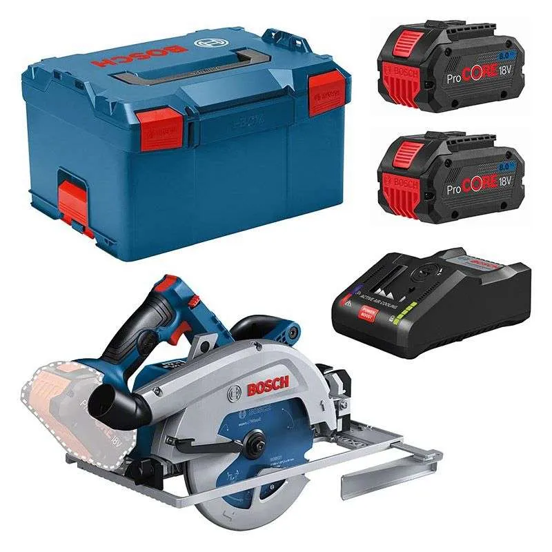 Scie circulaire sans fil BITURBO BOSCH GKS 18V-68 GC Spécialisé en L-Boxx (2x8Ah)