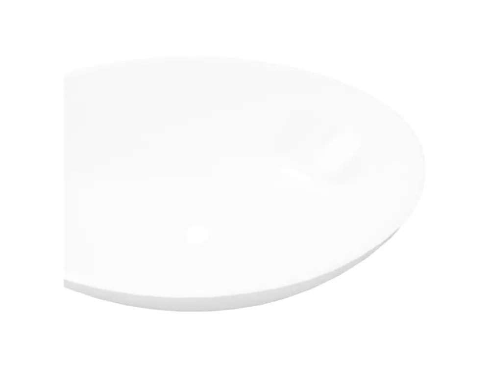 Vasque en forme ovale Céramique 40 x 33 cm Blanc WVGQ2690
