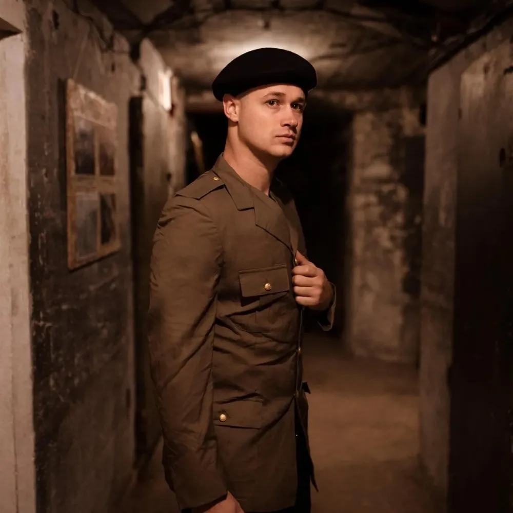 Véritable béret bleu noir de l'armée allemande, casquette de commandement militaire en laine