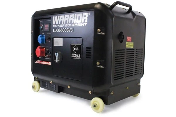 Warrior 6,9 kVA Apaisé Diesel Generator 3-phase ATS