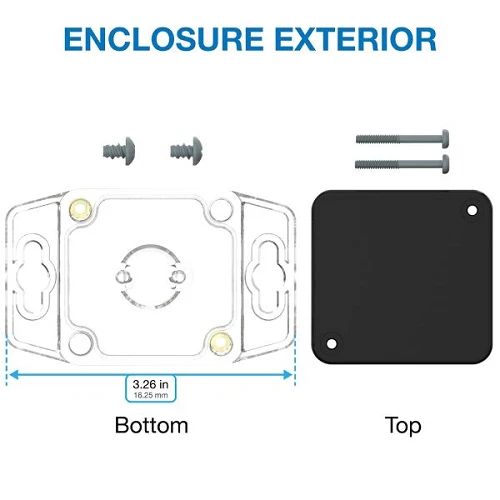1.97" X 1.38" X 2.05" Shield Electronic Enclosure RBF22P04B10C
