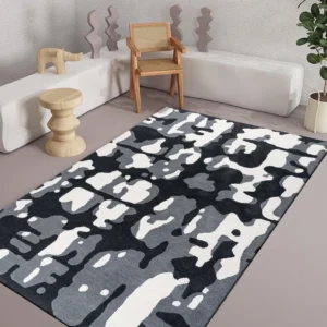Abstract Inedit Zealand Wool Rug