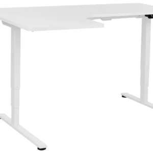 Adjustable Desk Electric Left Hand Blanc pur DESTINES