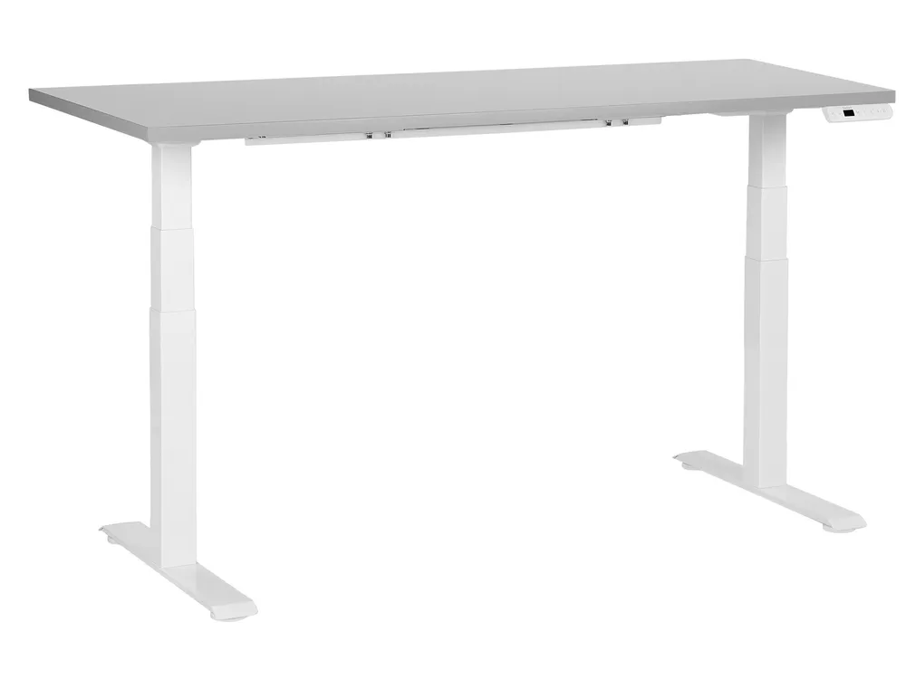 Ajustable Desk Electric Light Grey DESTINES