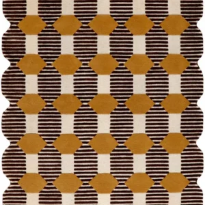Aura Récent Zealand Wool Irregular Shaped Loop & Cut Pile Rug