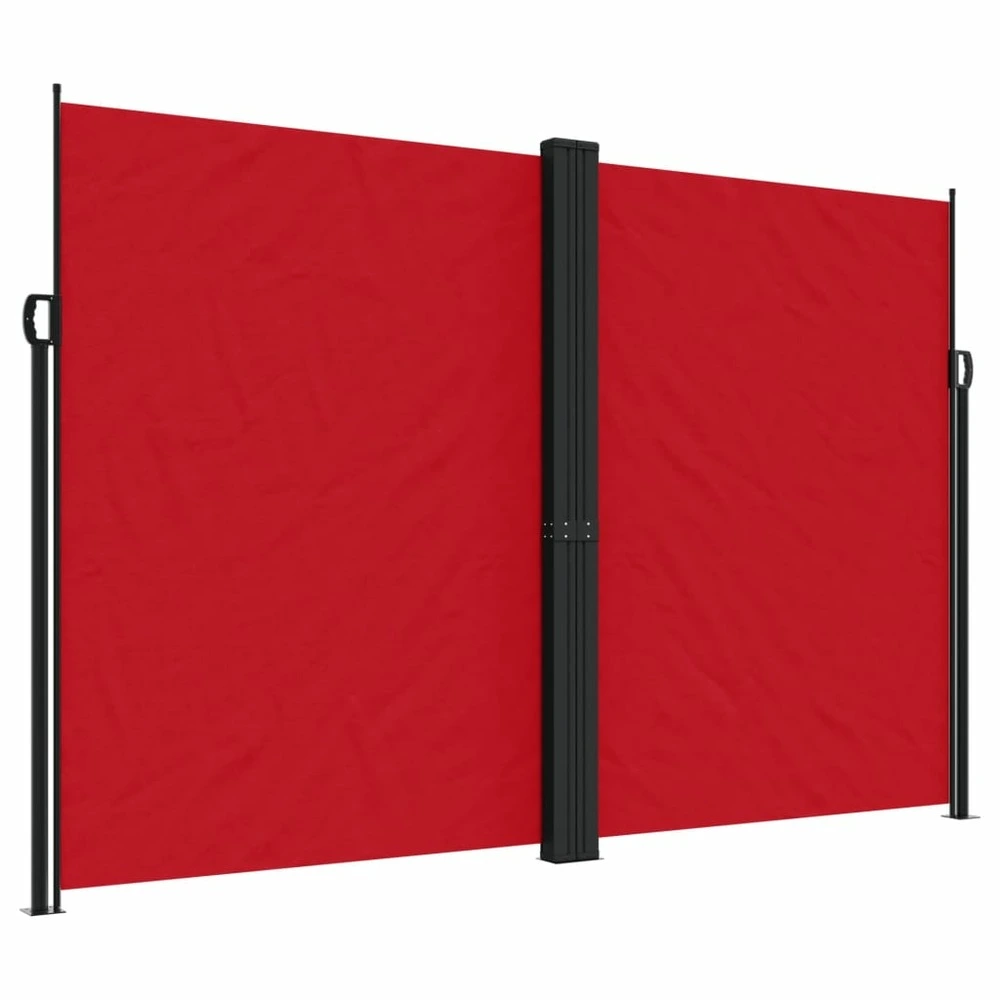 Auvent latéral rétractable rouge 220x1000 cm pour transport d'équipement