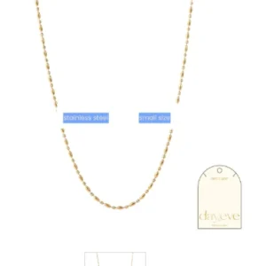 Collier petite taille Day & Eve Go Dutch Label - 14K (34+6 cm)