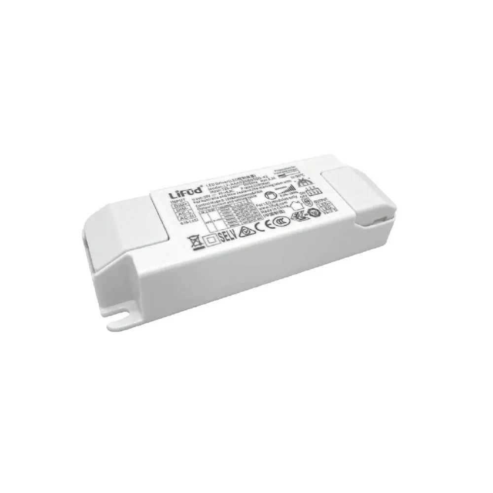 Couvre-selle imperméable Driver LIFUD dimmable 0-10V 220-240V, sortie 9-42V 550-1050mA 40W.