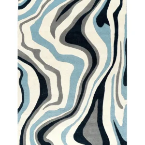 Crust New Zealand Laine Rug en noir mat