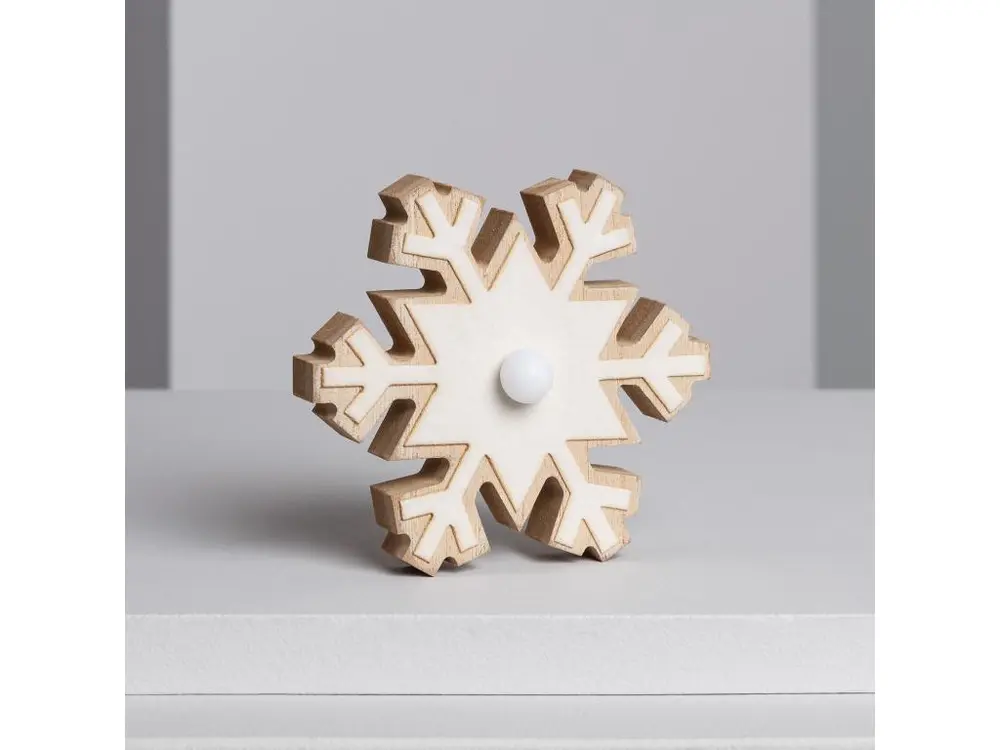 Flocon de Neige LED à Pile Bois Compatible avec la plupart des modèles