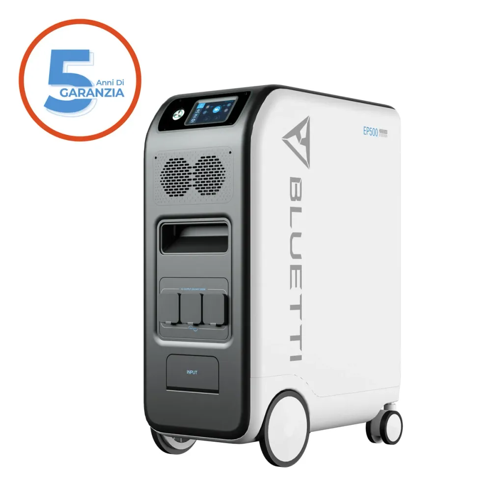 GENERATORE ELETTRICO BLUETTI 2000W 5100WH CON RUOTE EP500
