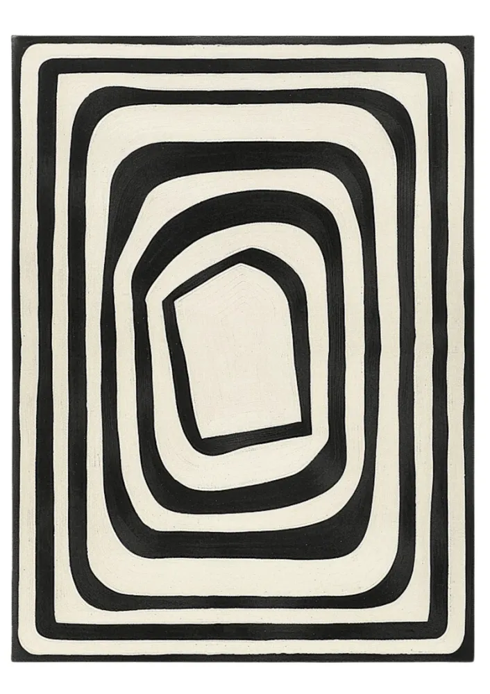 Låg Hand Tufted Neuf Zealand Wool Rug