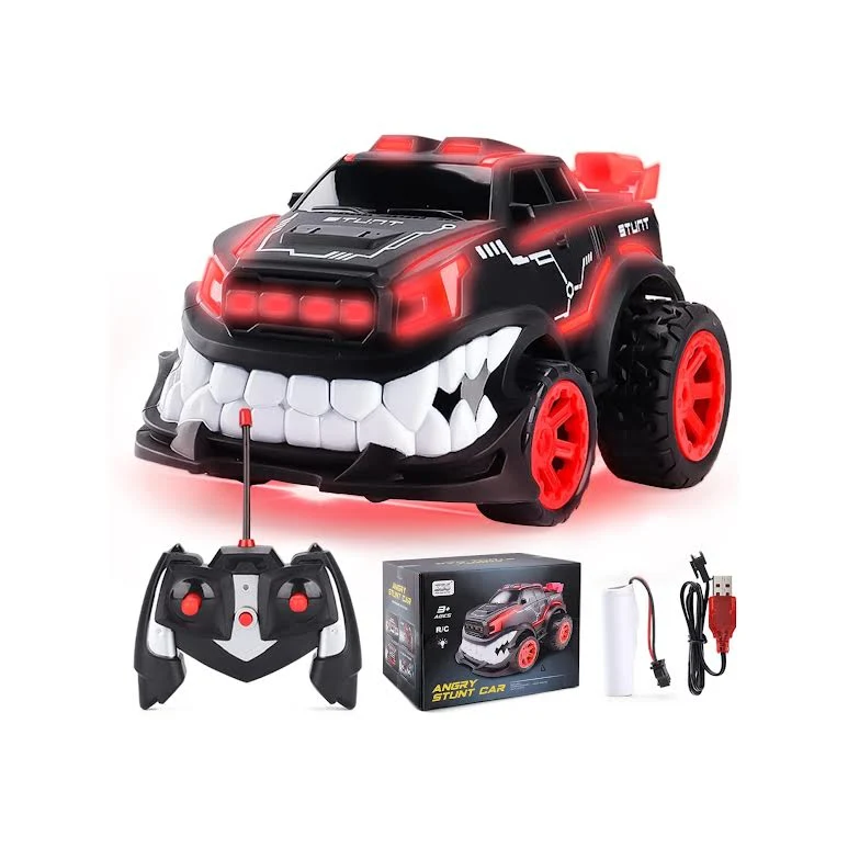 Haute Performance RC Angry Stunt Car Noir jais & Red