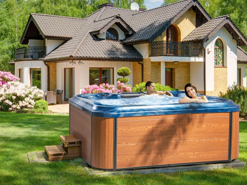 Hottub LED blauw 215 x 180 cm ARCELIA