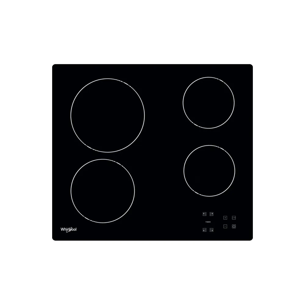 Housse de protection quad Whirlpool Electric Hob Noir jais
