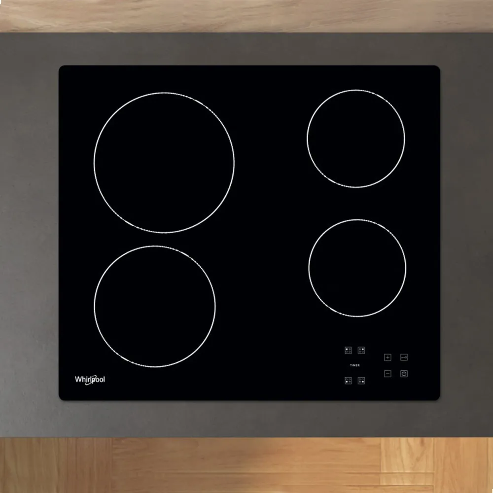 Housse de protection quad Whirlpool Electric Hob Noir jais