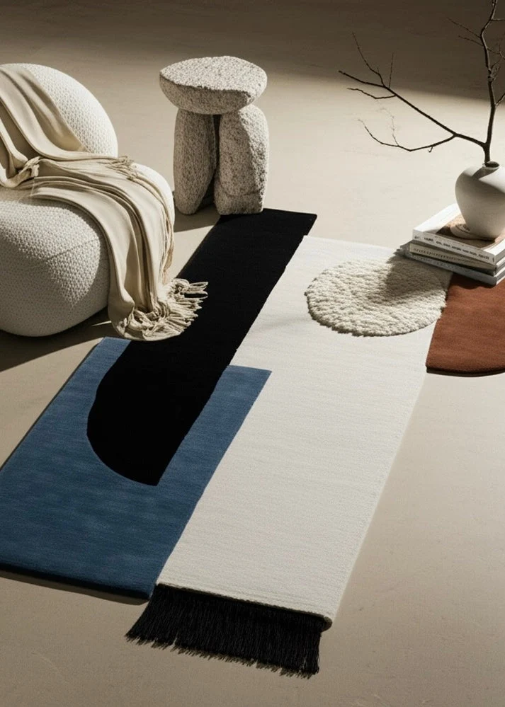 Isel New Zealand Laine Irregular Shaped Rug