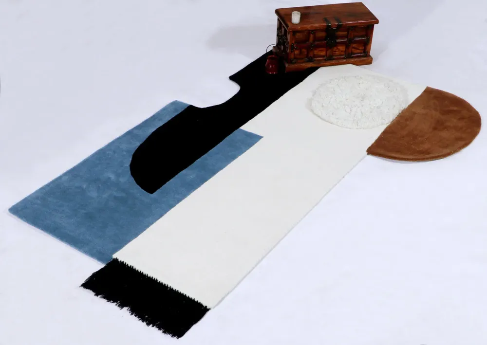 Isel New Zealand Laine Irregular Shaped Rug