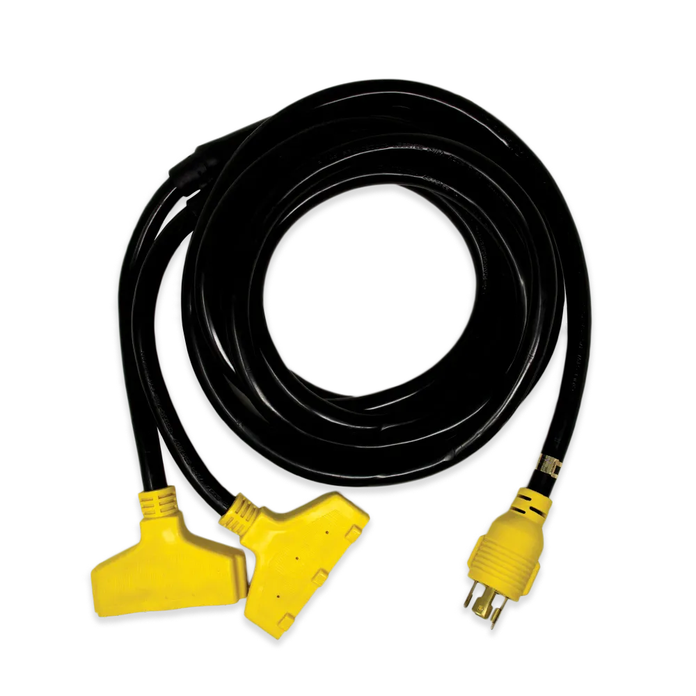 Power Cord, L14-30P to (6) 5-20R, 18 ft