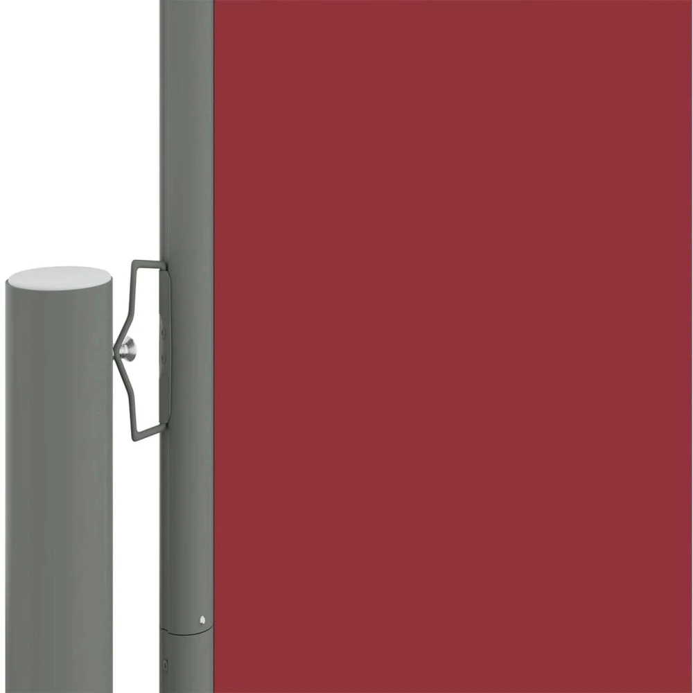 Protège-mains Auvent latéral rétractable rouge 140x1000 cm