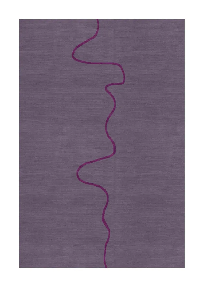 Purple Line New Zealand Laine & Silk Rug