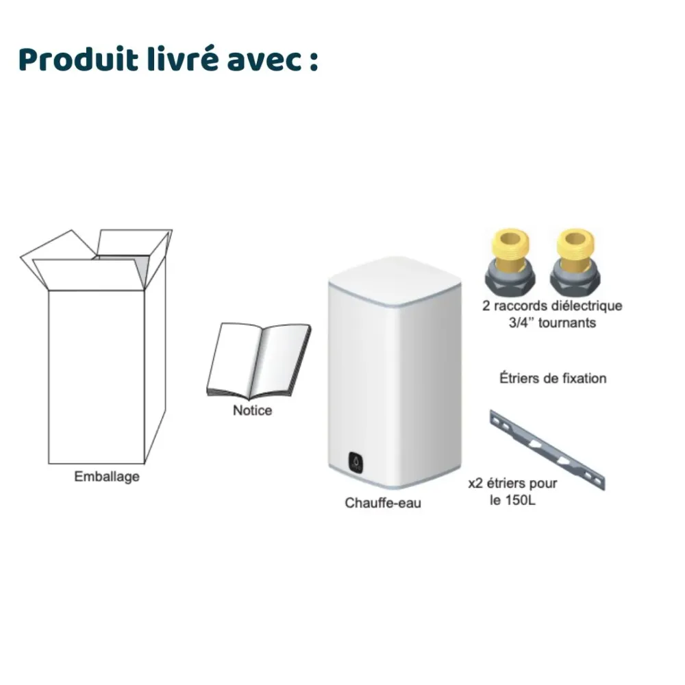 Racing MALICIO 3 - 100L vertical - chauffe-eau électrique