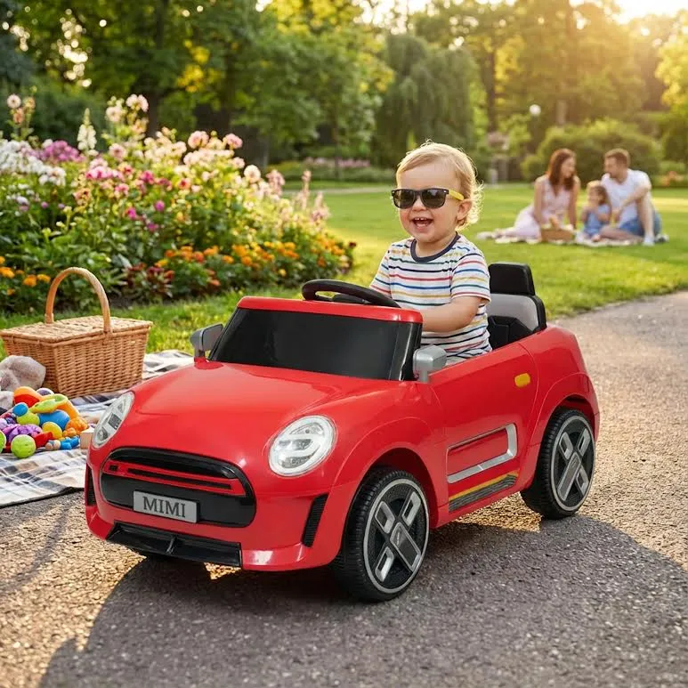 Racing Ride On Electric Réduit Cooper Car Red