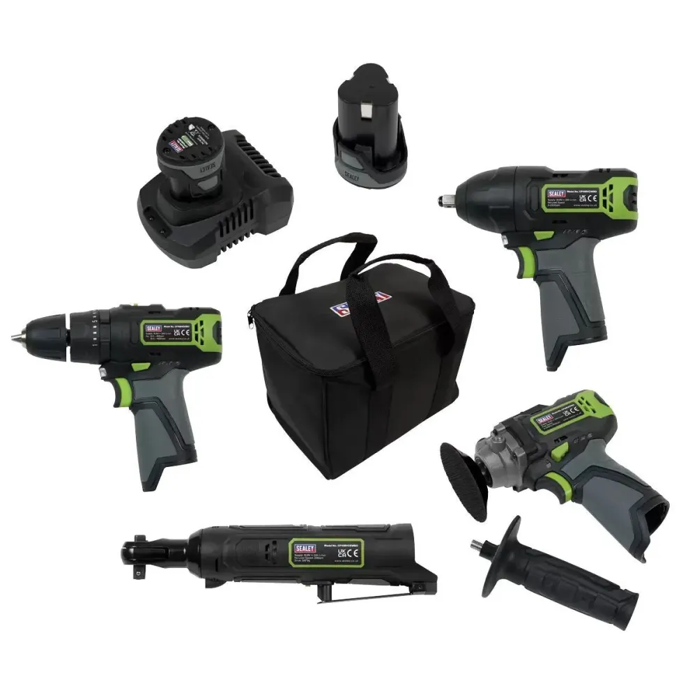 Sealey CP108VCOMBO1 SV108 Series 4 x 10.8V Portable Combo Kit 2 Batteries