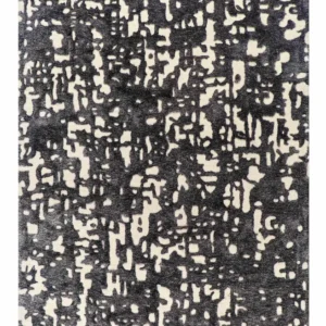 Support GPS moto Scribble Inedit Zealand Wool & Viscose Cut & Loop Pile Rug