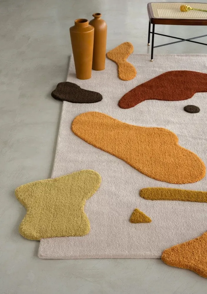 Support smartphone BR Neuf Zealand Wool Hand Tufted Rug