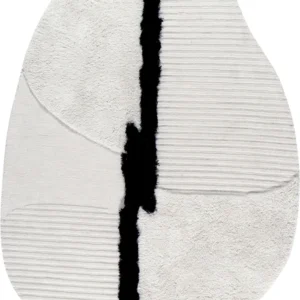 Vanilla New Zealand Laine Loop & Cut High Low Pile Rug