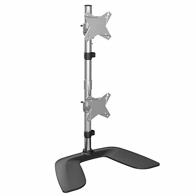 Vertical Couplé Monitor Stand Ergonomic Desktop Stacked Two Monitor Stand up to 27 inch VESA Mount Displays