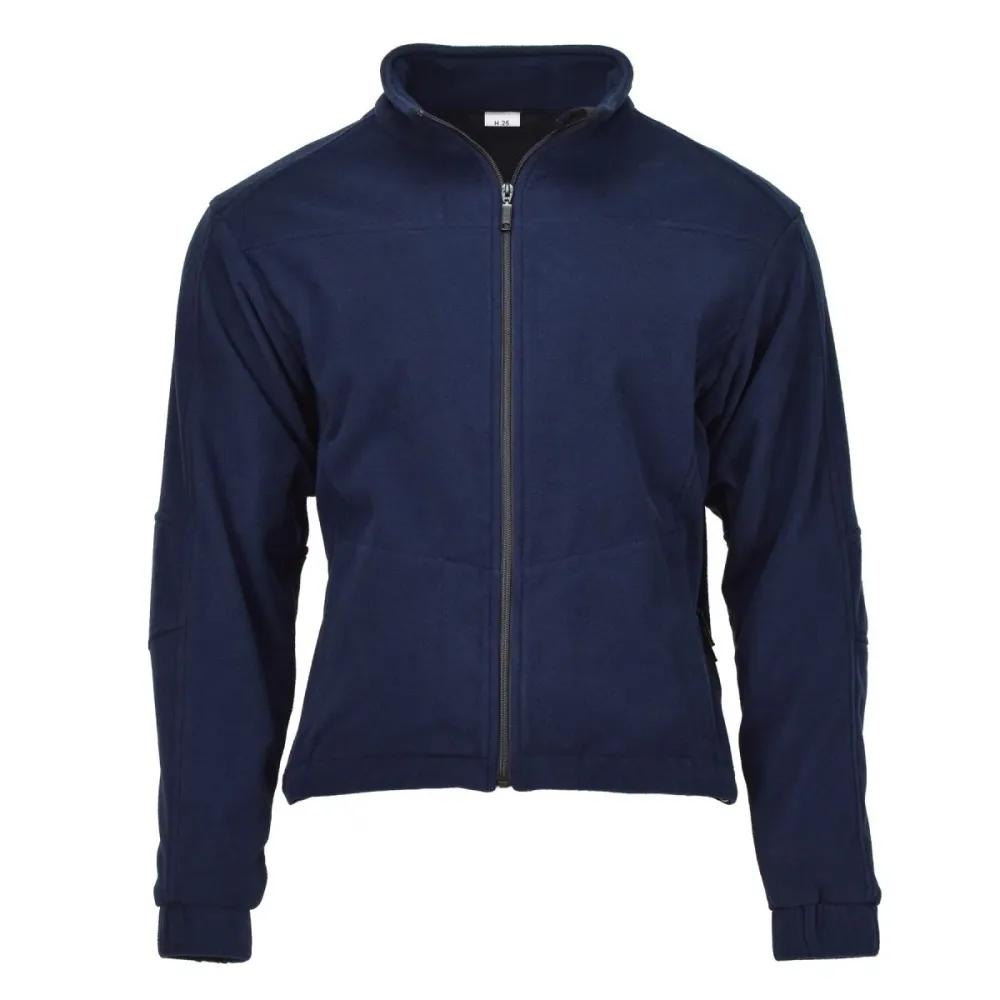 Véritable veste polaire bleue de la police de l'armée allemande, pull chaud pour temps glacial, NEUF