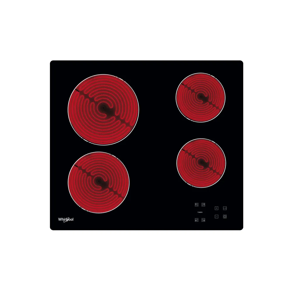 Whirlpool Electric Hob Noir jais pour motards voyageurs