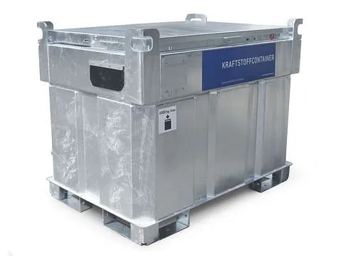 Liquide de refroidissement Système de réservoir d'essence mobile DENIOS KI-B duo paroi 330 litres avec pompe 12V...